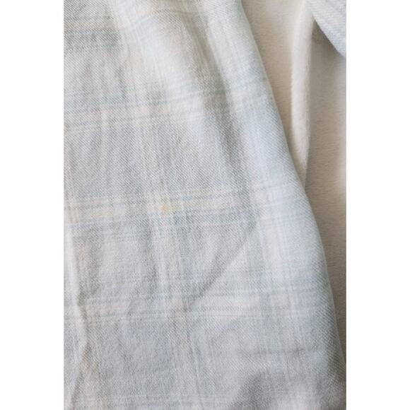 Cloth & Stone Anthropologie Blue Plaid Shirt Dress with Belt Size S - Picture 10 of 13